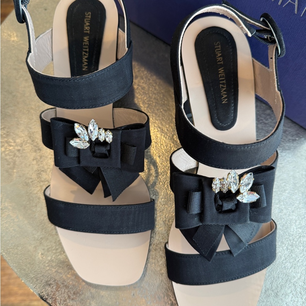 Stuart Weitzman Black Women's Sandals - Picture 3 of 6